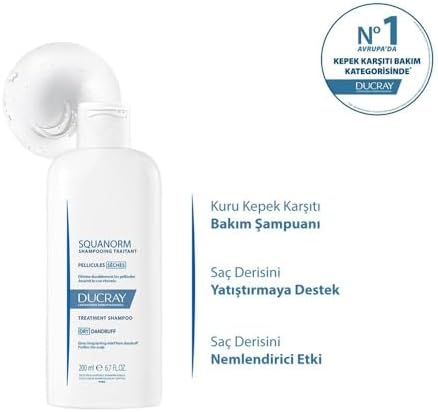  SQUANORM CHAMPU ANTI CASPA SECA PARA ADULTOS DURANTE EL INVIERNO 200 ML DUCRAY
| SQUANORM CHAMPU SECA DUCRAY PARA ADULT